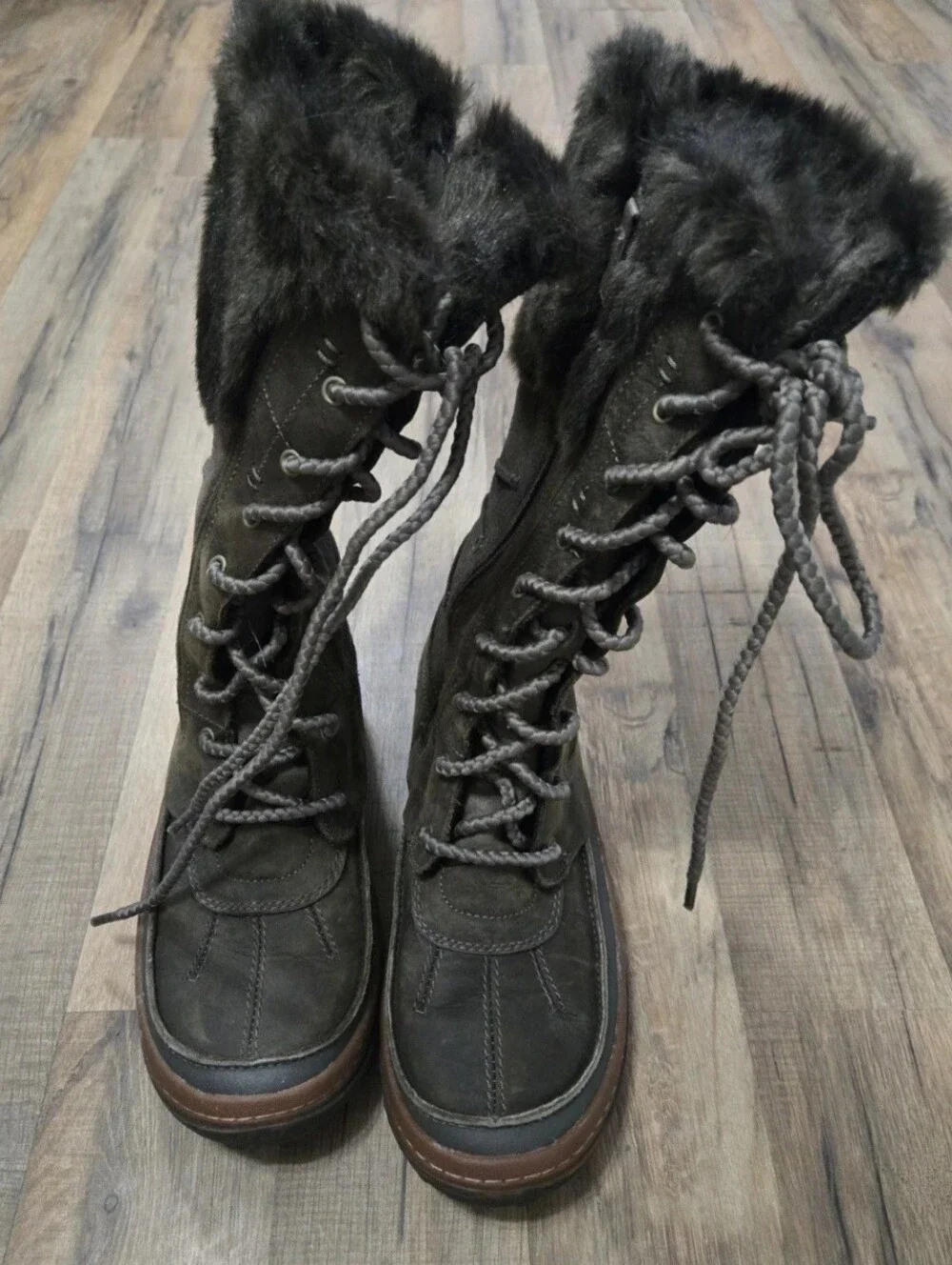 Merrell Decora Prelude Boots Womens 8.5 Black Suede Insulated Winter Waterproof